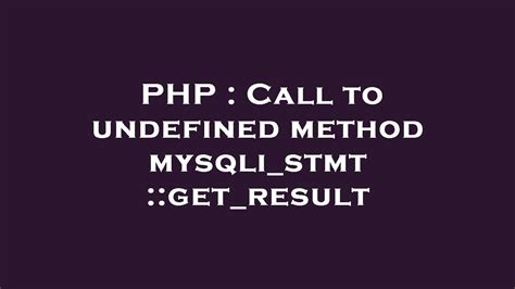 [4.0] Call to undefined method mysqli.